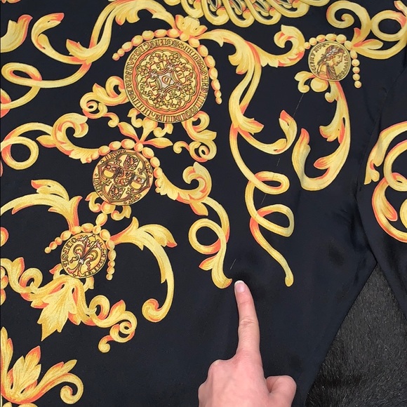 Escada x Margaretha Ley baroque silk blouse - Picture 5 of 16